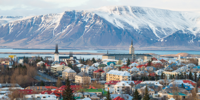 Foto da capital da Islândia