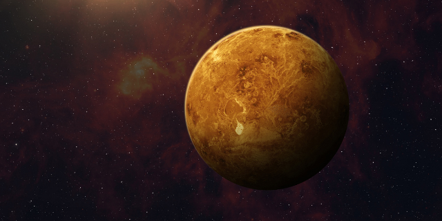 Planeta Vênus no meio do Universo