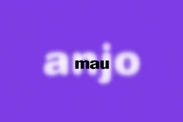 Logotipo da novela Anjo Mau 