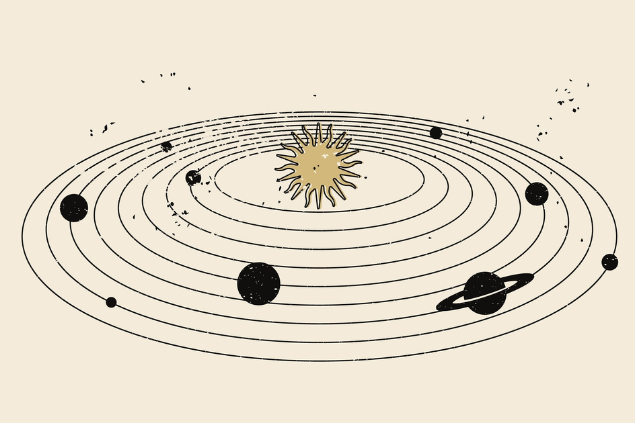 Desenho do sistema solar