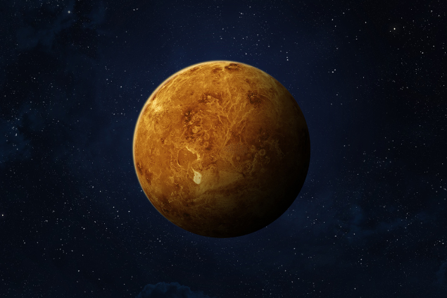 Planeta Vênus centrado no universo