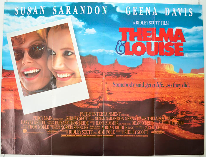 Pôster do filme Thelma e Louise.